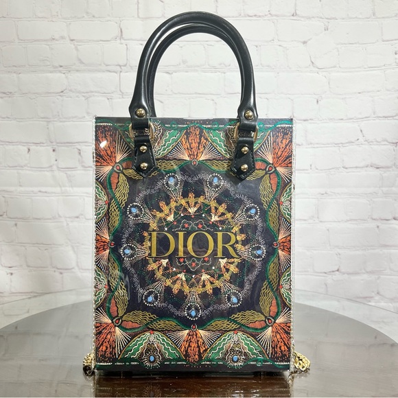 Dior Handbags - DIOR gift bag wrapped in clear PVC making it into a useful tote & crossbody